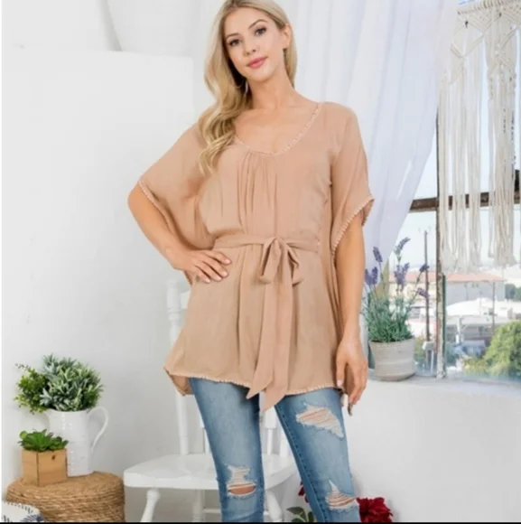 Crochet Kimono Top - Picture 1 of 4